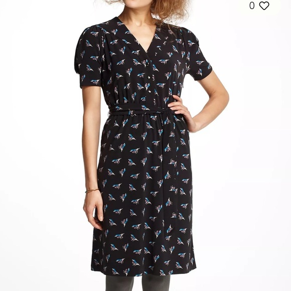 Karen Walker HI THERE (Anthropologie) size 6 EUC Dress with Blue Floral Design - Picture 1 of 14